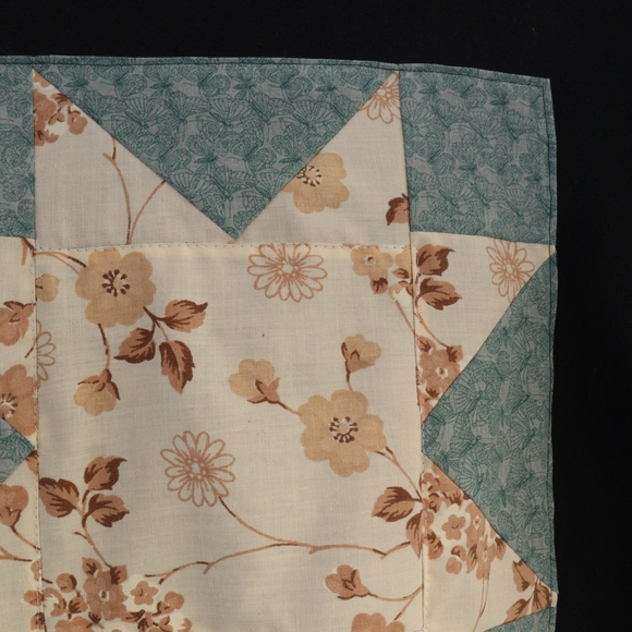 Upcycled Quilt Star Vintage Black Crew Neck Sweater S • M • L - Picture 4 of 8